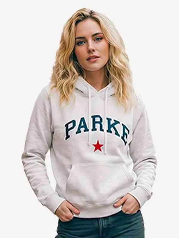 Parke Varsity Star Hoodie Front Angle