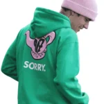 justin bieber green hoodie