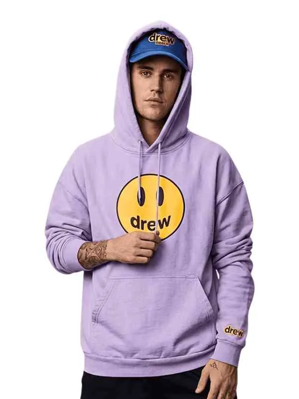 justin bieber purple drew hoodie