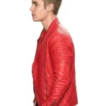 justin bieber red leather jacket (2)